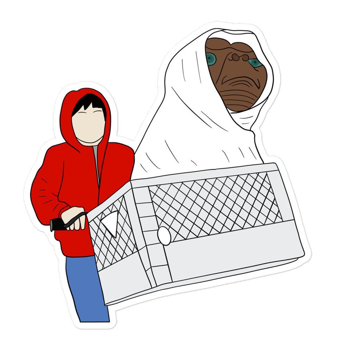 ET movie Elliot ET bike basket flying ET 80's movies Etsy