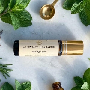 Mezcla de aceites esenciales de cáñamo para aliviar la tensión en la cabeza (Head Tension Ease Essential Oil Hemp Roller Blend)