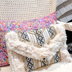Boho Beaded Clutch