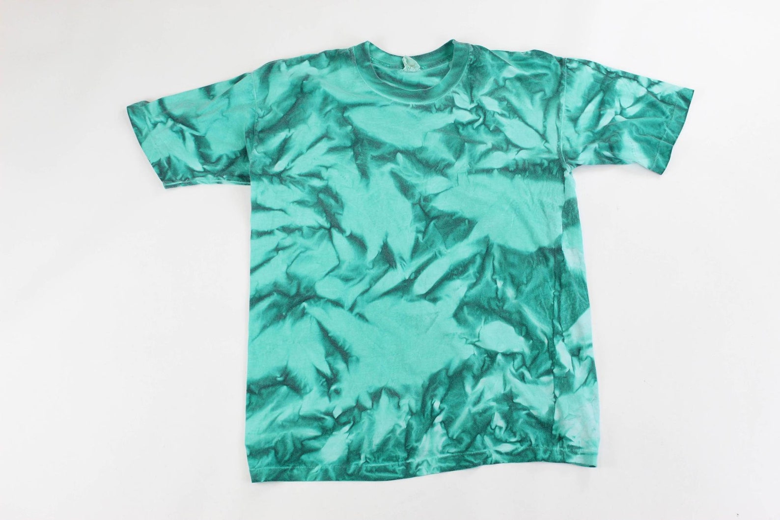 green tie dye t shirt