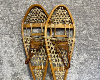 Vintage Raw Hide Snow Shoes #413