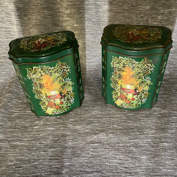 2 England Tins Made for Avon Christmas 1981 #122