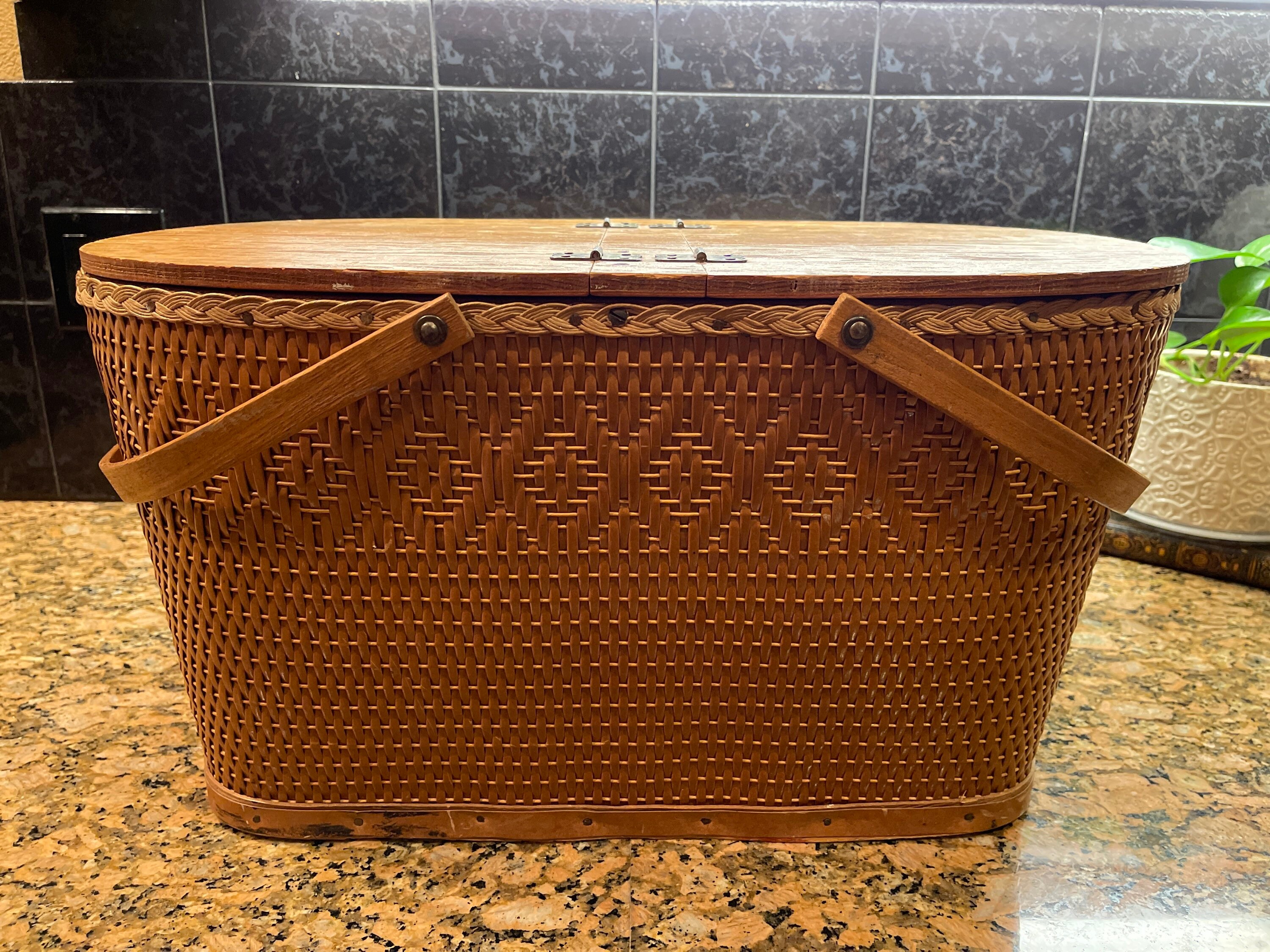 1950s Redman Picnic Basket Etsy