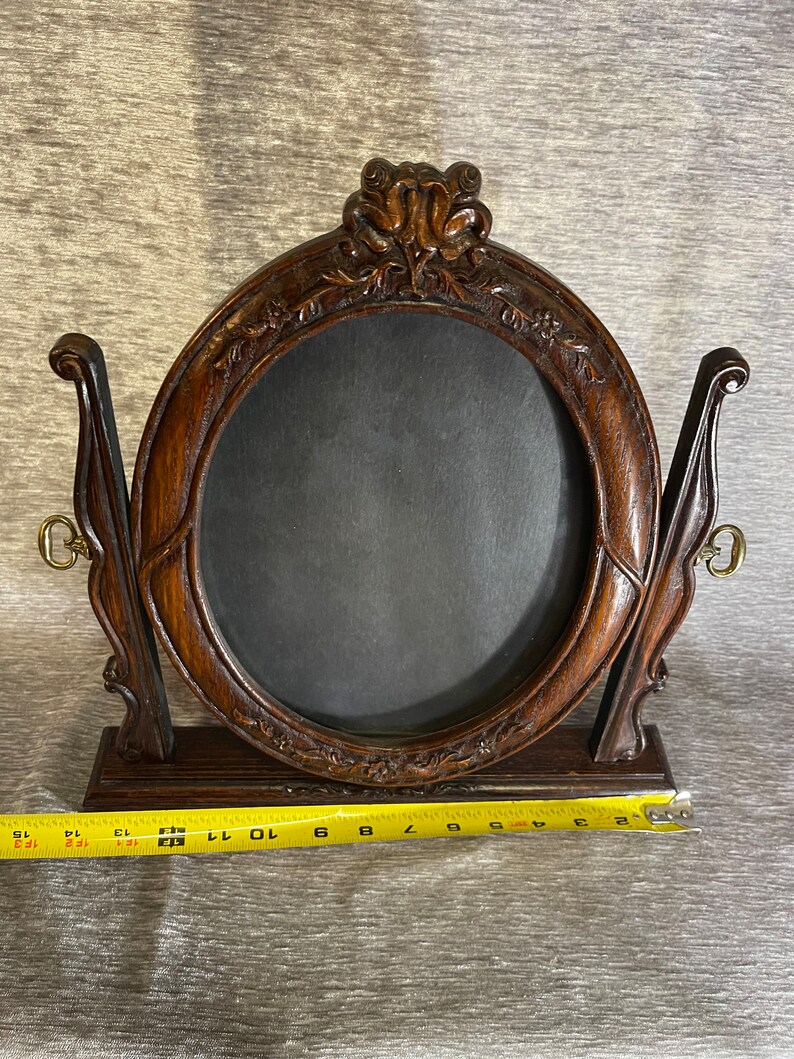 Vintage Wood Carved Swivel Picture Frame 184 Etsy