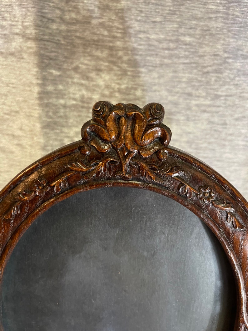 Vintage Wood Carved Swivel Picture Frame 184 Etsy