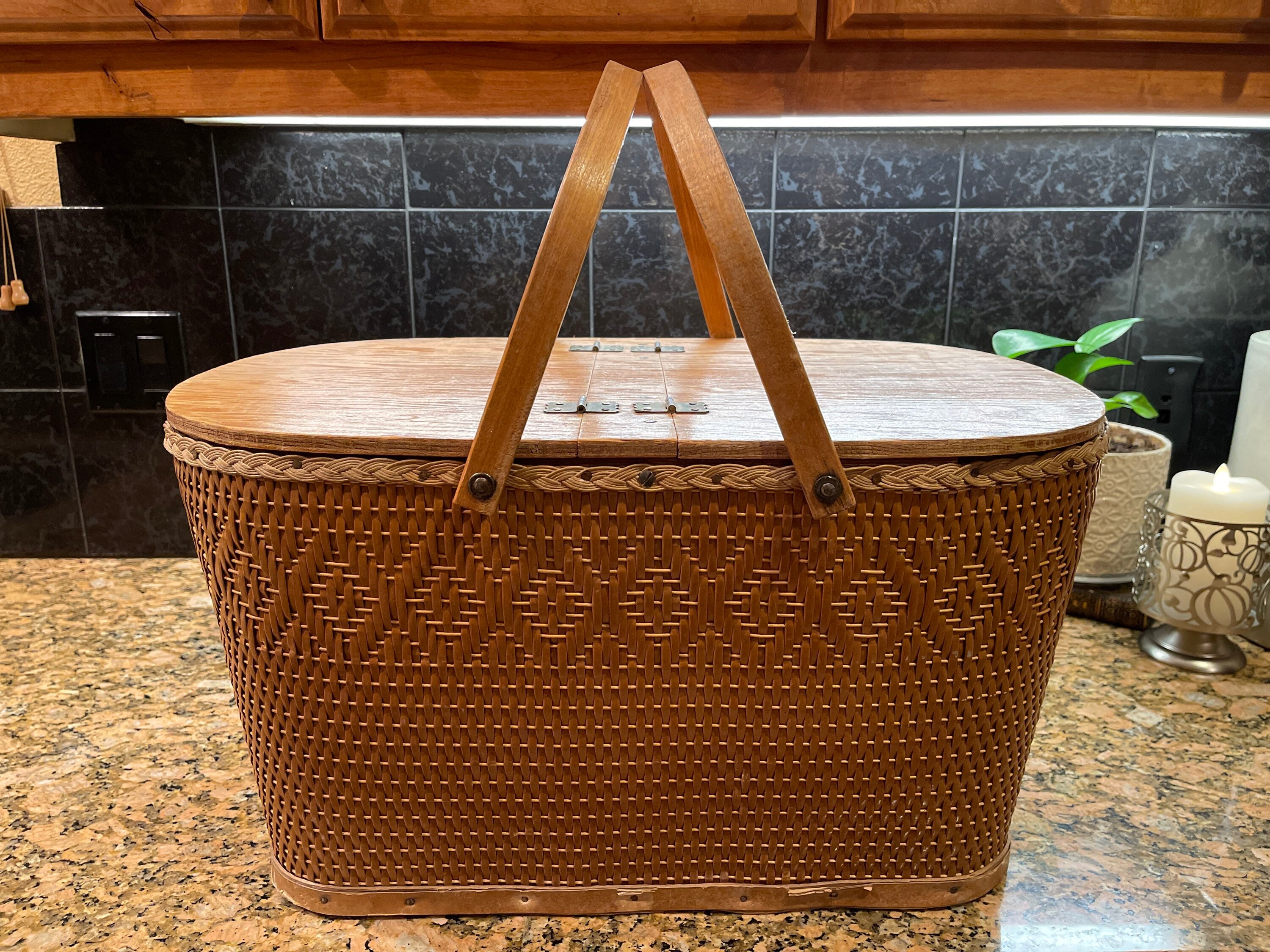 1950s Redman Picnic Basket Etsy
