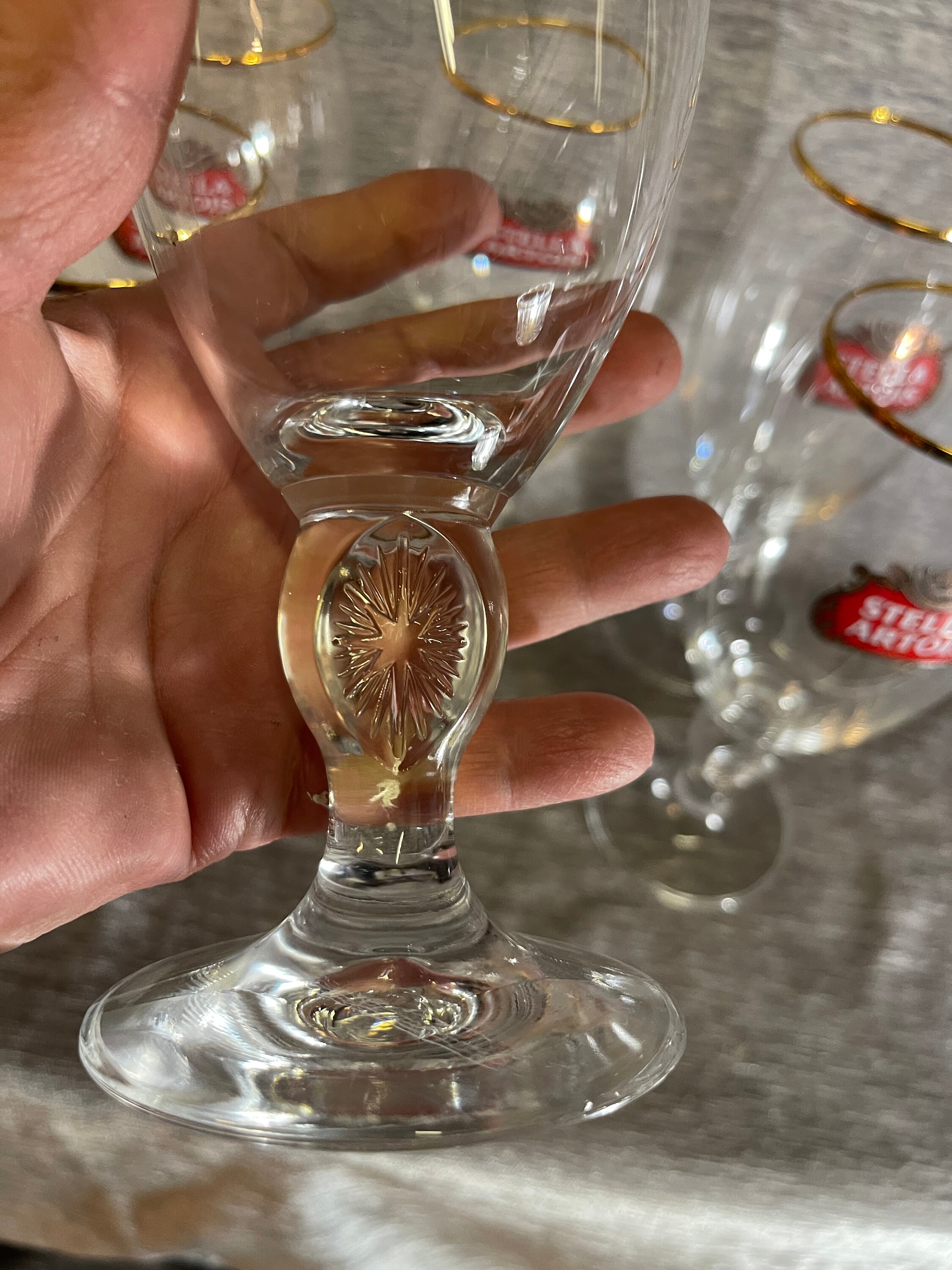 6 Stella Artois Glasses 188 Etsy
