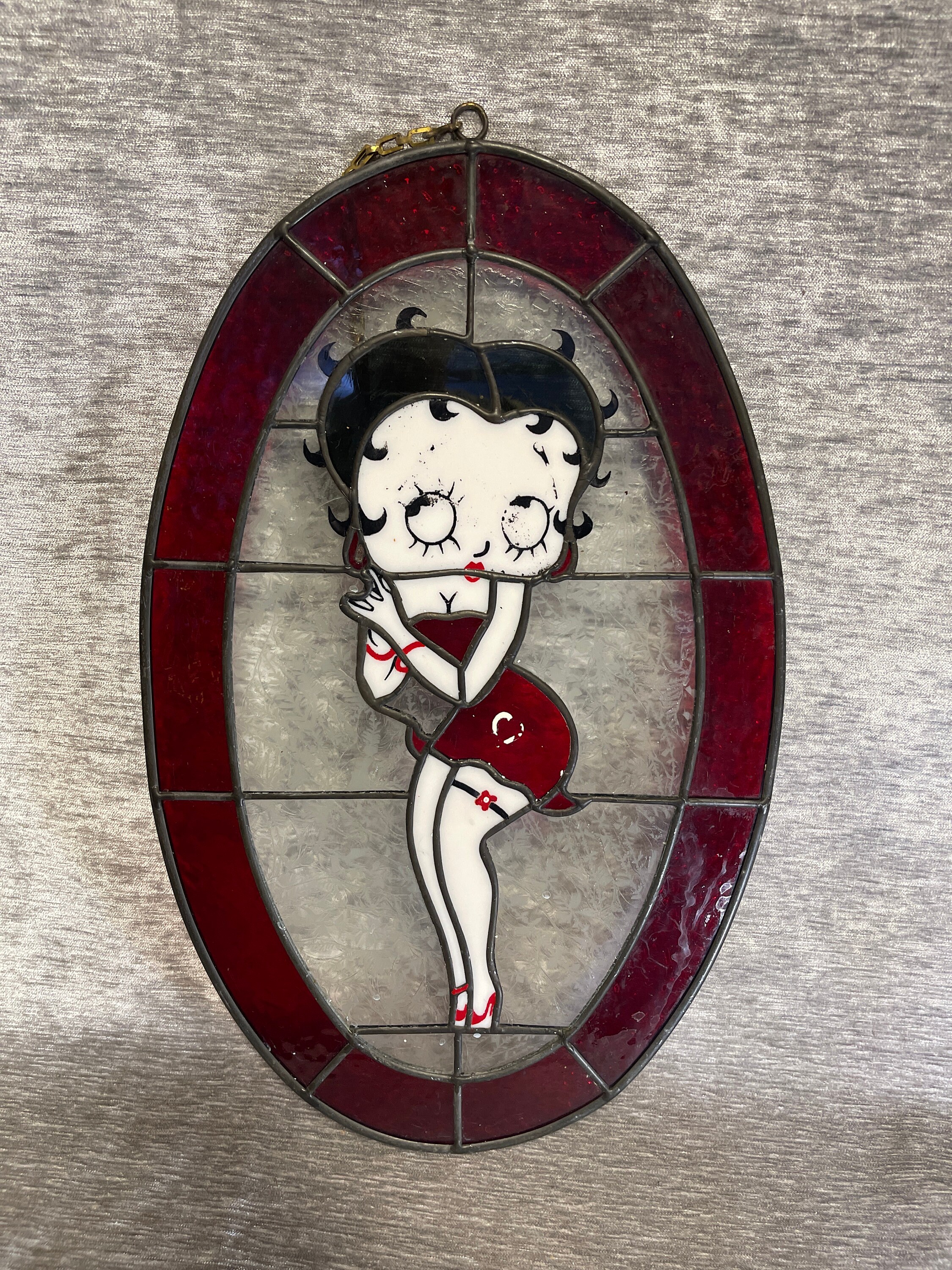 Betty Boop Stained Glass 412 Etsy