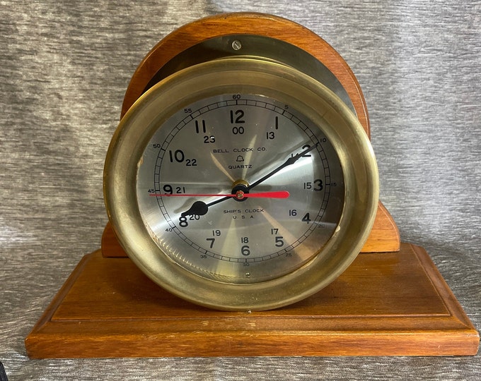 Bell Clock Co. Quartz Ships Clock USA 79 Etsy