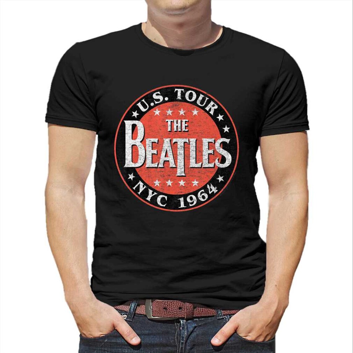 TheBeatles US Tour NYC 1964 Tshirt Etsy