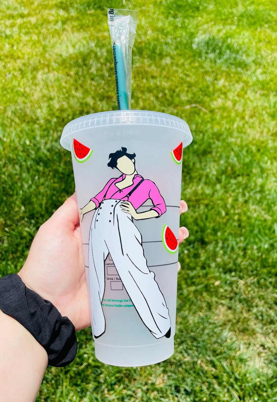 Harry Styles Sunflower Watermelon Personalized Starbucks Cup