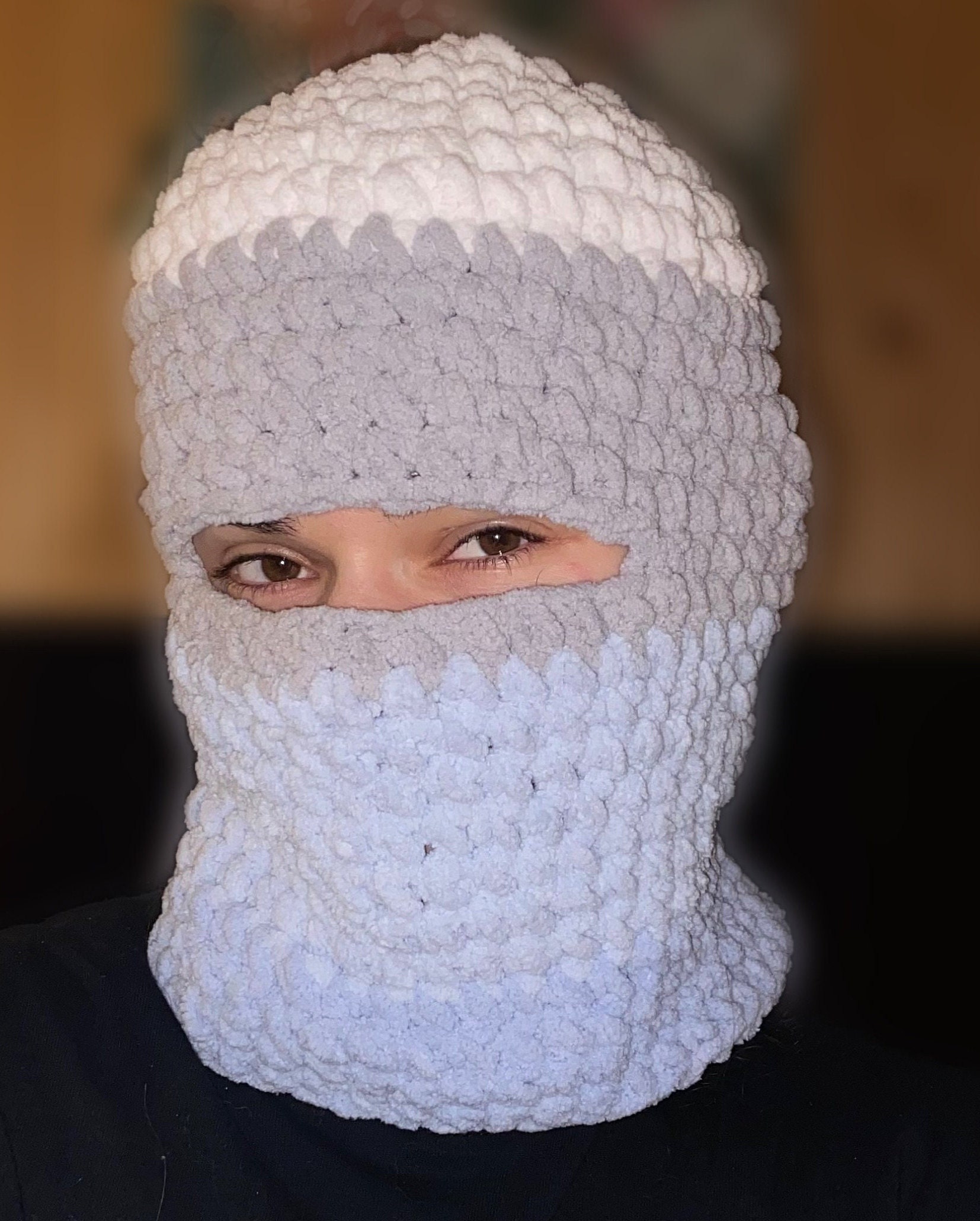 Crocheting a Balaclava. What is “velvet chunky” yarn? + Some yarn  recommendations : r/crocheting
