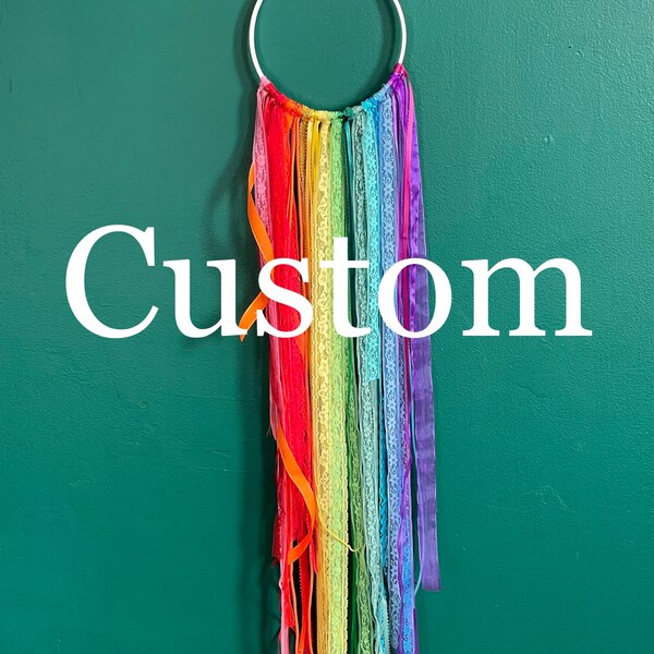 Ribbon Wall Hanging Etsy