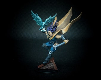Hand Painted DndD&DDungeons and Dragons Roleplaying MiniatureTabletop Figurine Human WizardMage