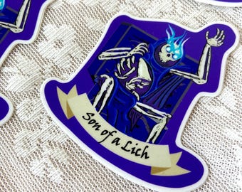 Son of a Lich | DnD, RPG, sticker op tafel