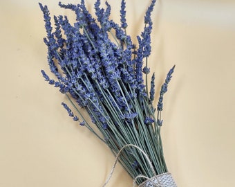 Dried Lavender Bundle/Bunch/Bouquet - 2023 Harvest - Tall French Lavender, dried flowers, Illinois Lavender, Farmhouse Decor