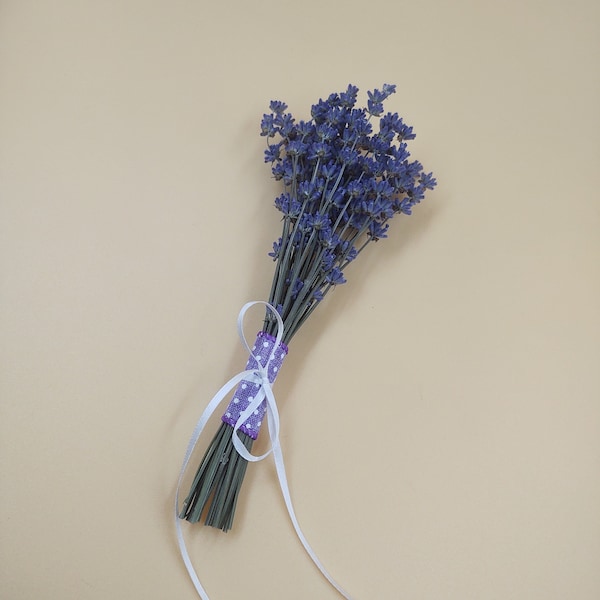 Dried Lavender Mini Bundle/Bunch/Bouquet - 2023 Harvest, English Lavender, Illinois Lavender, Dried Lavender Flowers