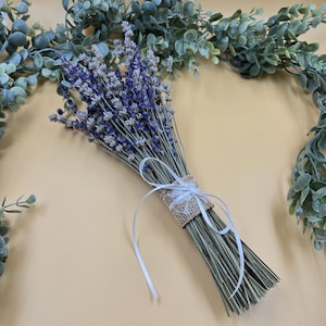 Dried Lavender Bundle/Bunch/Bouquet - 2025 Harvest - Approximately 130+ Stems, English Lavender, Dried Bundle of Lavender, Illinois Lavender