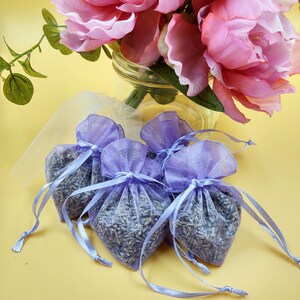 Lavender Sachets Set of 4 Purple Heart Sachets Filled With - Etsy