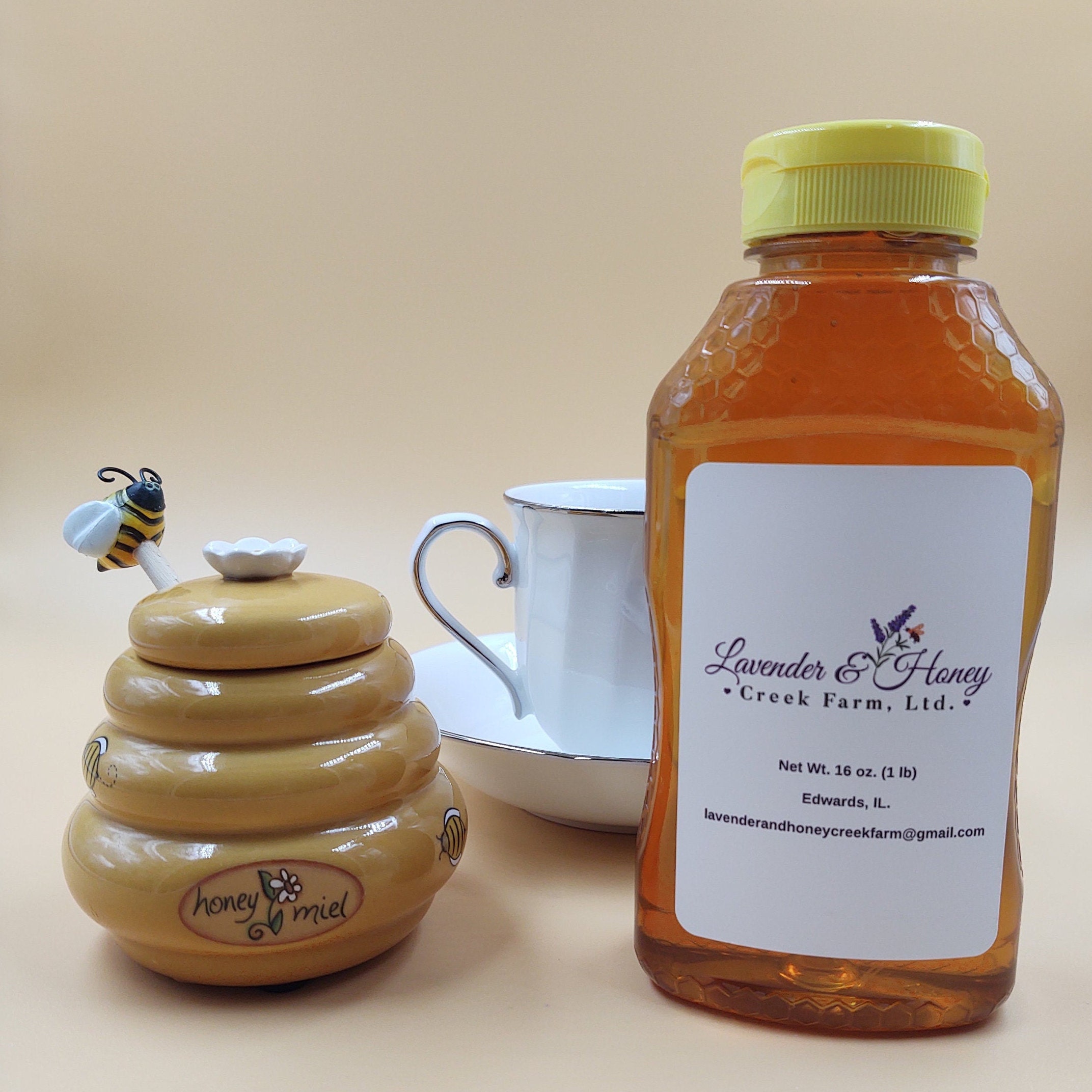 Honey 1 lb. / Pound 16 oz Raw Fresh Honey Illinois Honey Etsy