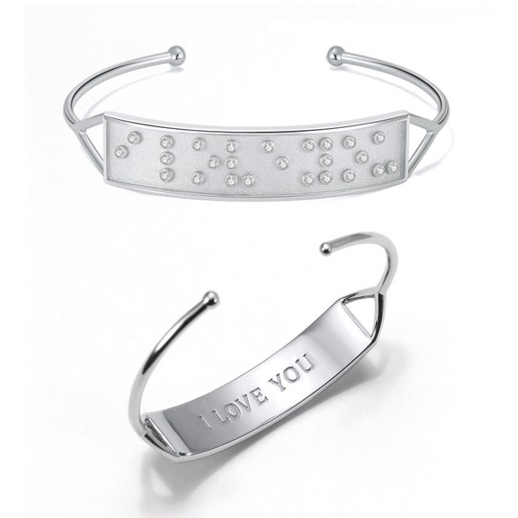 Touchstone I Love You Cuff Silver