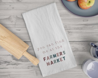Farmers Market Kitchen Towel, Kitchen Towel Farmers Market, Kitchen Towel Gift Kitchen Housewarming Gift