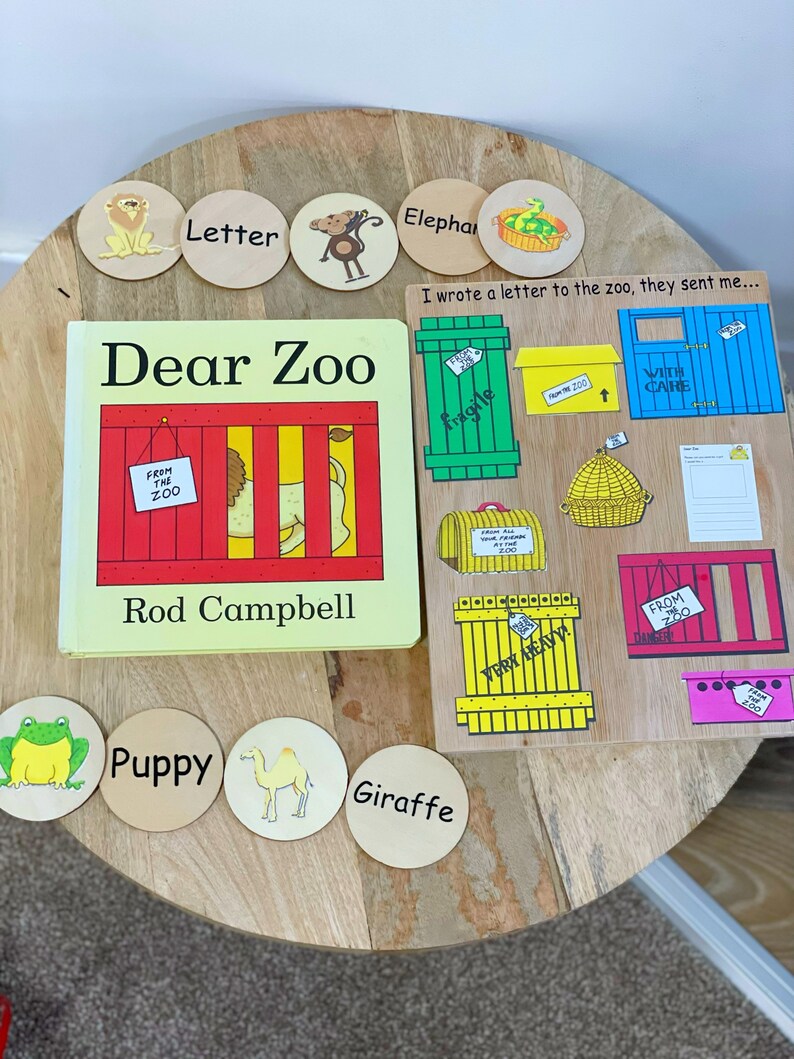 Dear Zoo Wooden Story Set Zoo Story Telling Imaginative Etsy Canada