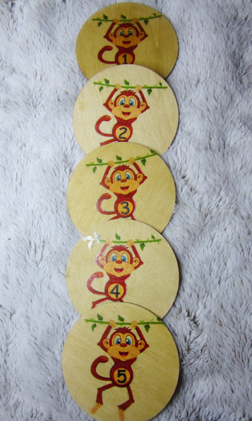 5 Cheeky Monkey Story Set Wooden Story Set Zoo Story Etsy Australia