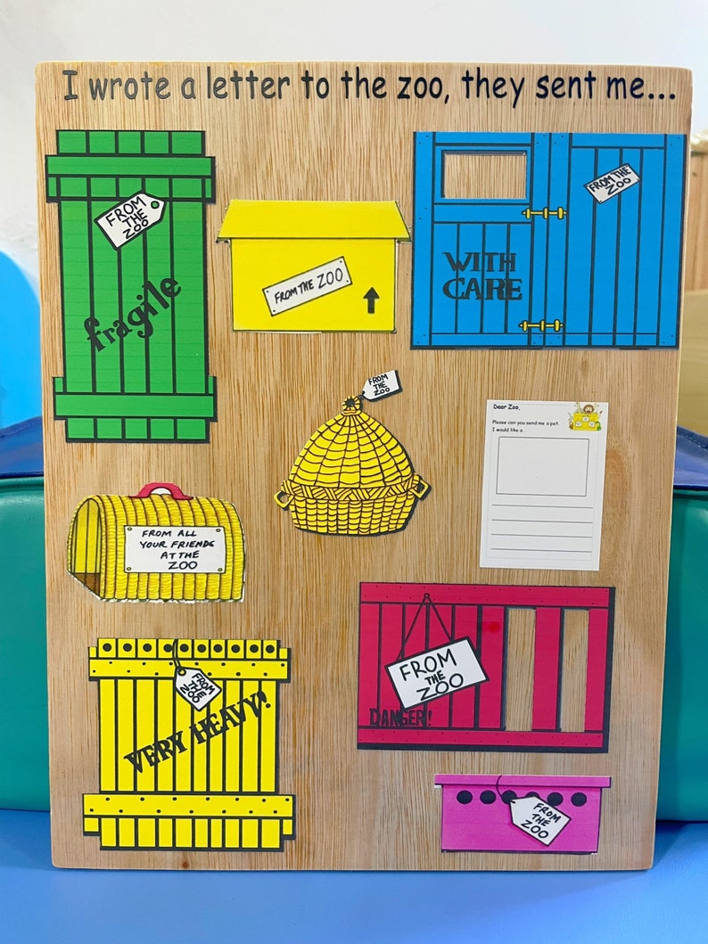 Dear Zoo Wooden Story Set Zoo Story Telling Imaginative Etsy Canada