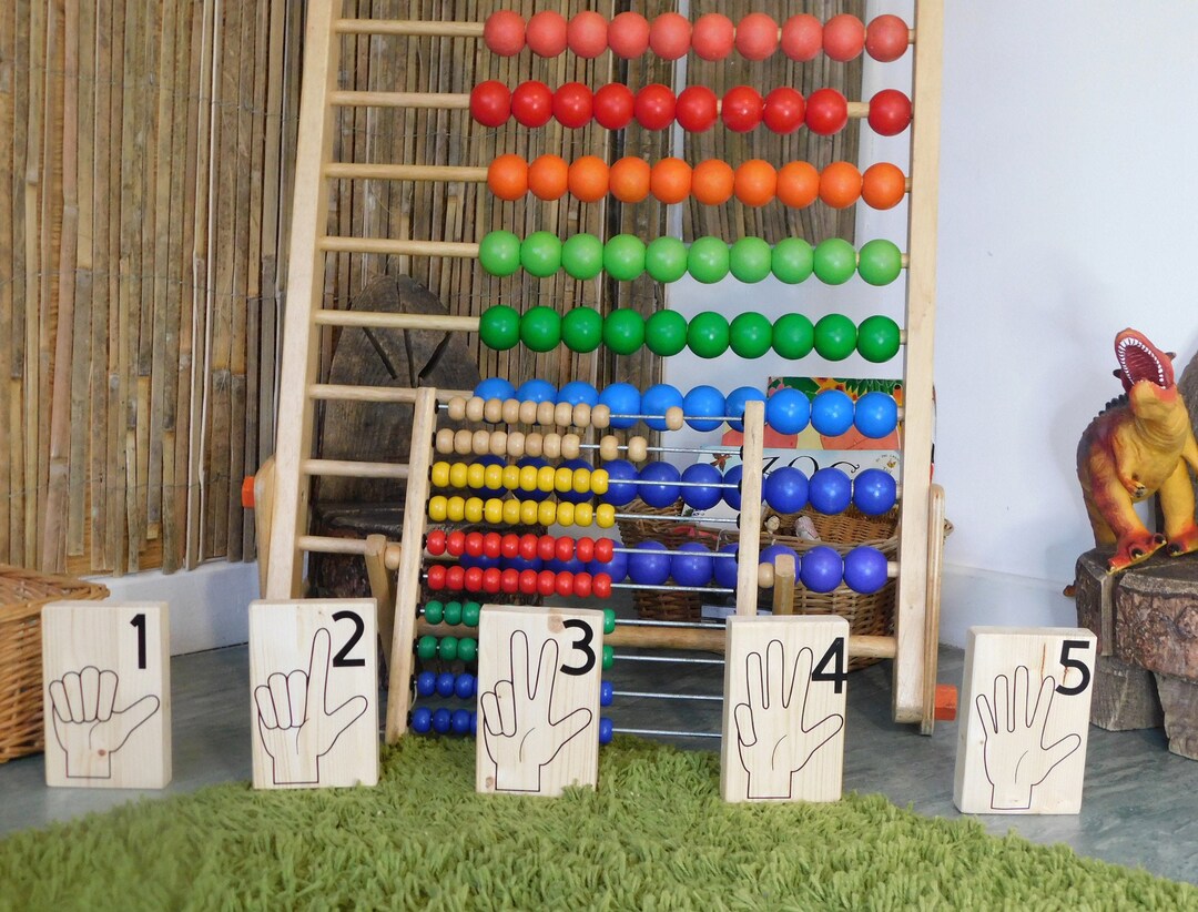 Number Learning Blocks 1 to 5 Montessori Learning Resource - Etsy