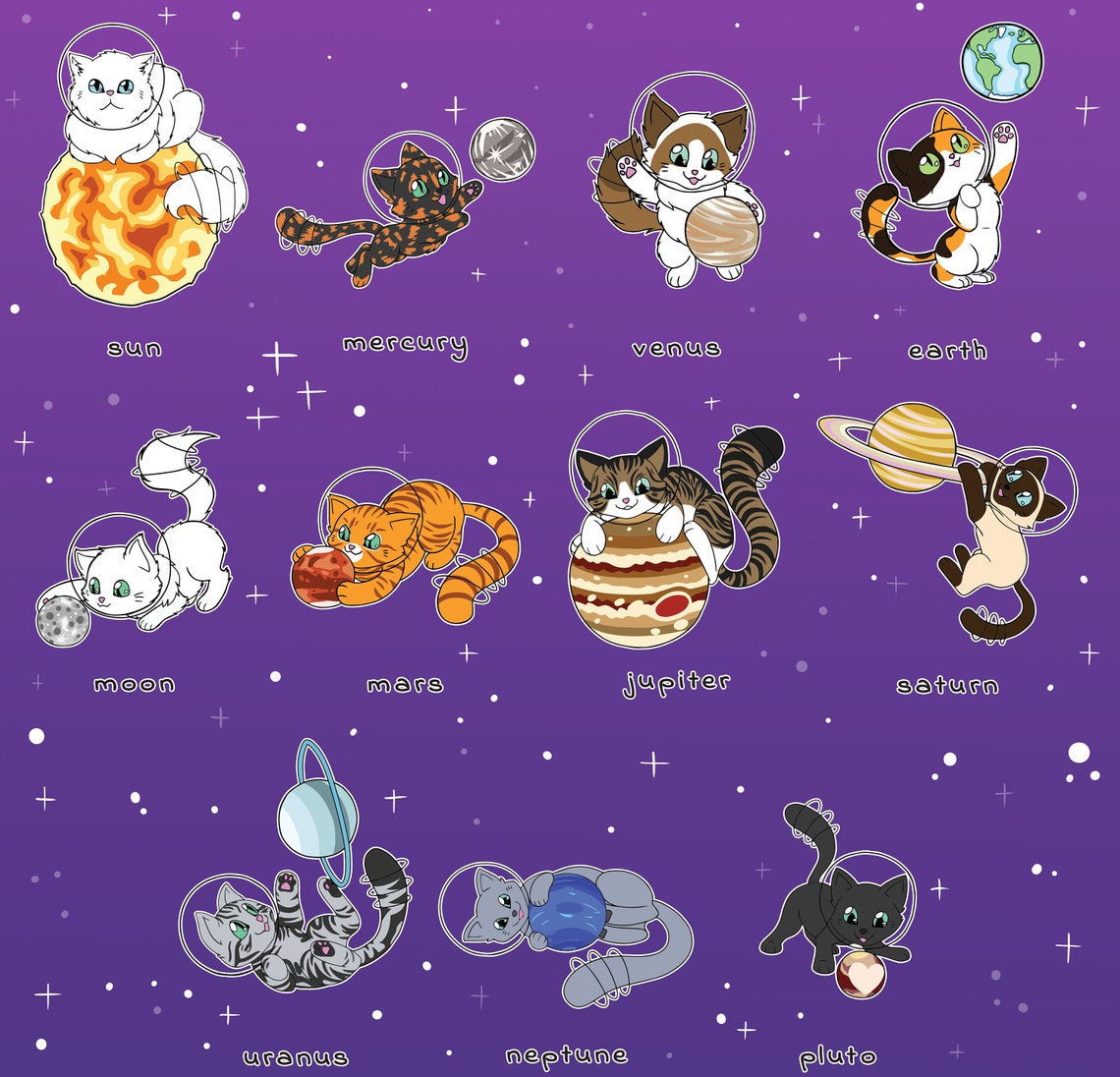 Neptune Cat Cat Etsy