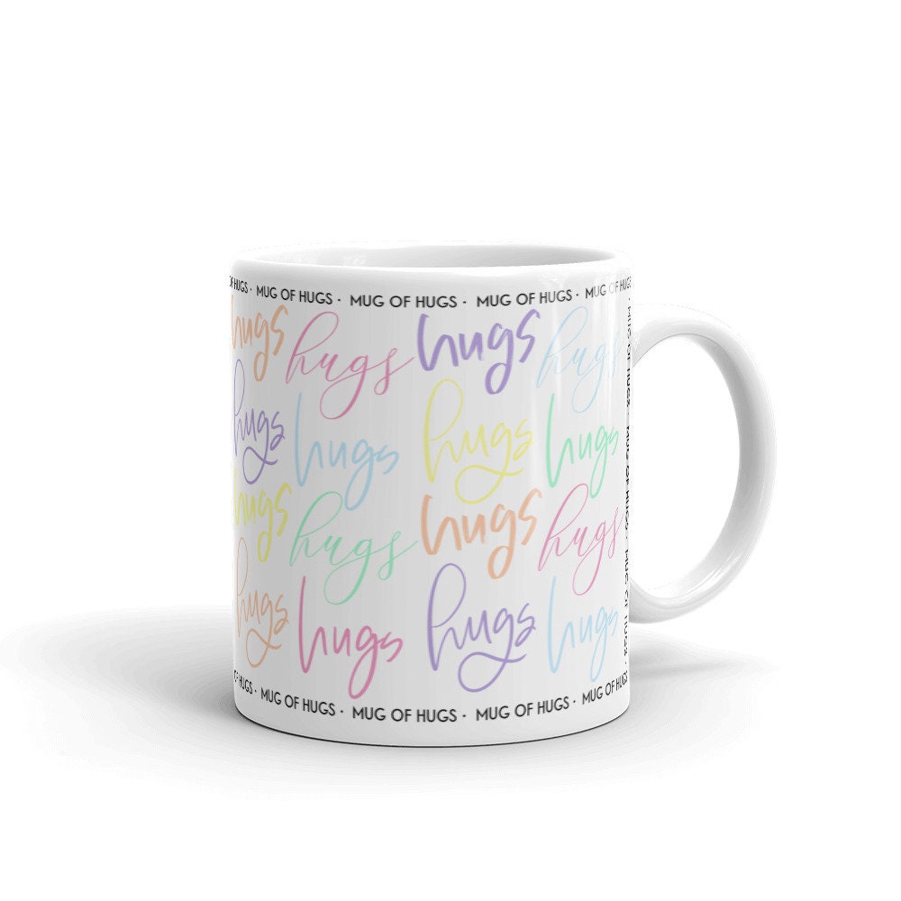Mug of Hugs Hug In A Mug Ceramic Mug With Quote Gift For Etsy