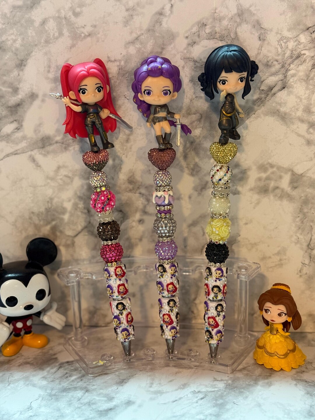 Upgraded Beaded Character Pens - Etsy