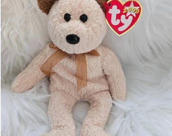 Huggy the Bear Ty Beanie-ungar födda 20/8 2000