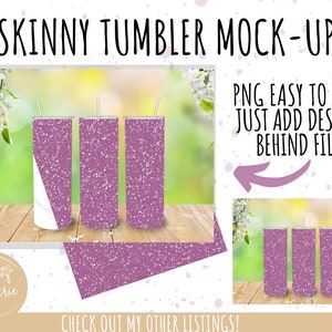 Skinny Tumbler Mock up, Add your image, Stainless steel tumbler mockup, Tumbler Full Wrap Sublimation Template