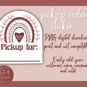 Pick up Sticker Small Business Sticker Porch Pick up | Etsy