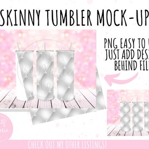 Skinny Tumbler Mock up, Add your image, Stainless steel tumbler mockup, Tumbler Full Wrap Sublimation Template
