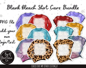 Imprimez et coupez la carte d'entretien de la chemise blanchie, les instructions d'entretien de la chemise blanchie, les instructions de lavage, le lot de cartes d'entretien, l'entretien de la chemise par sublimation, PNG