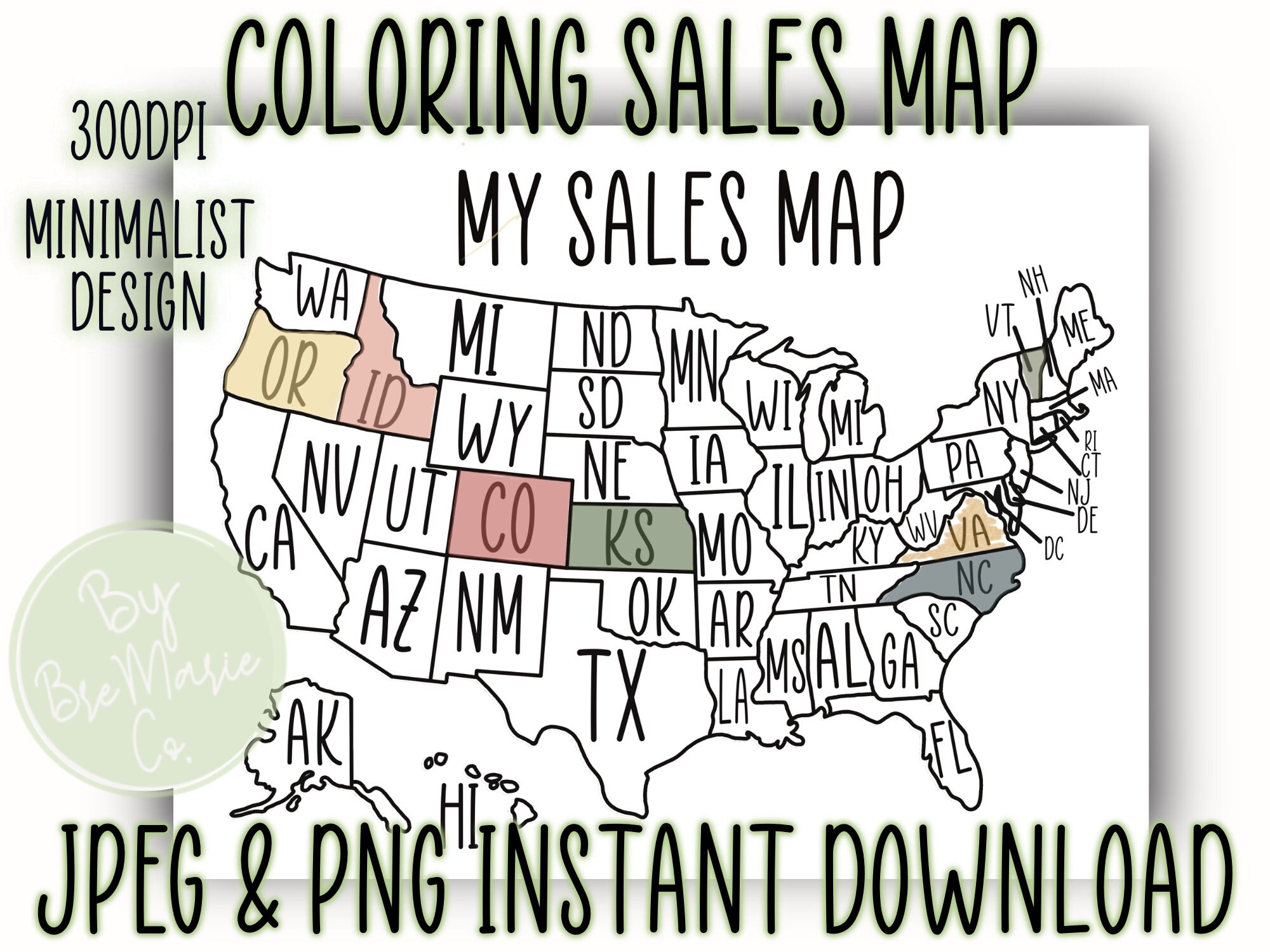 Etsy Sales Map Business Sales Map Sales Map Sales Map USA Etsy