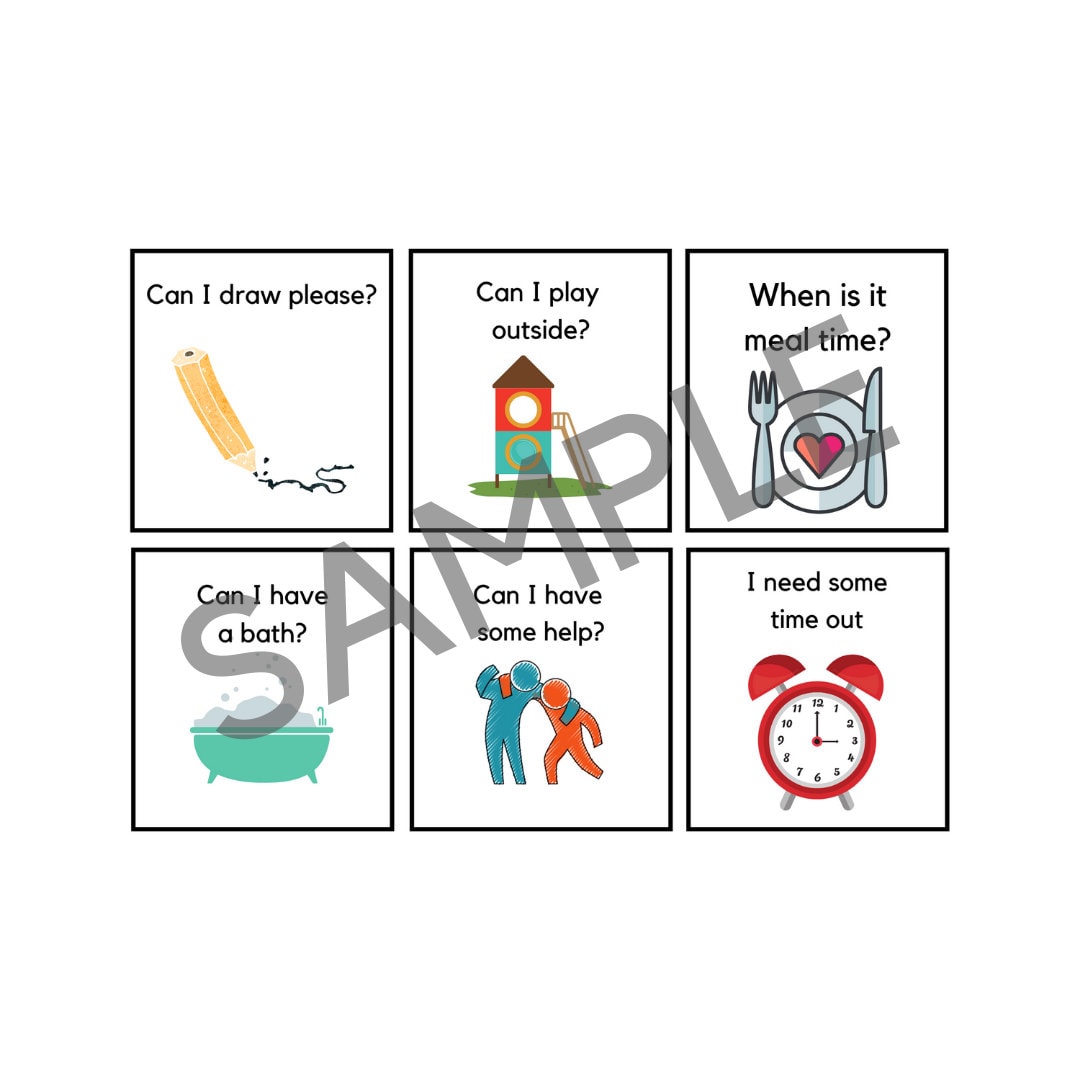 DIGITAL DOWNLOAD Communication flashcards Non verbal Etsy