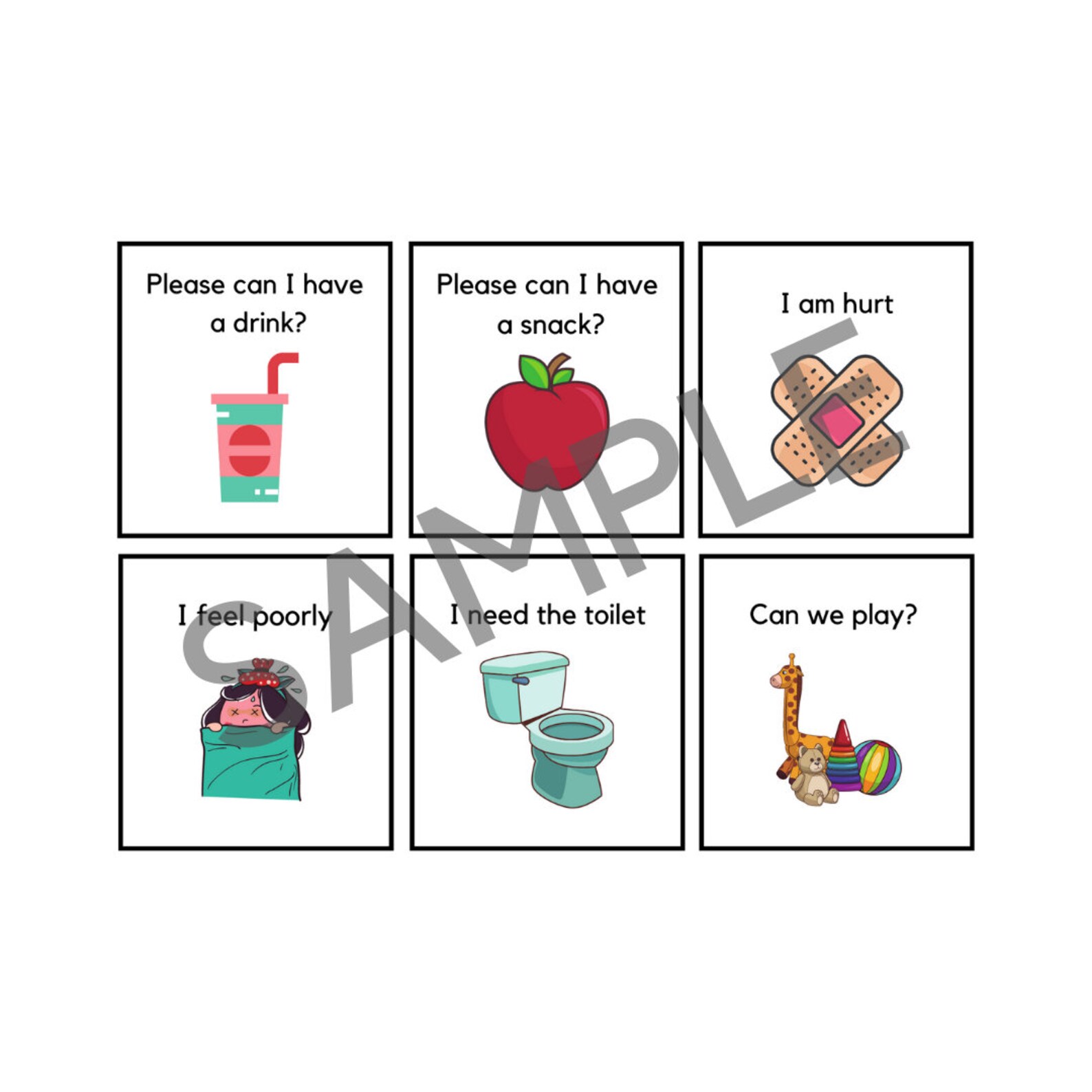 DIGITAL DOWNLOAD Communication flashcards Non verbal Etsy