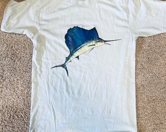 1990’s Sailfish screenprinted Large Unisex T shirt
