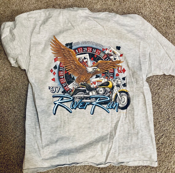 1997 Laughlin River Run Motorcycle Rally T shirt-… - image 4