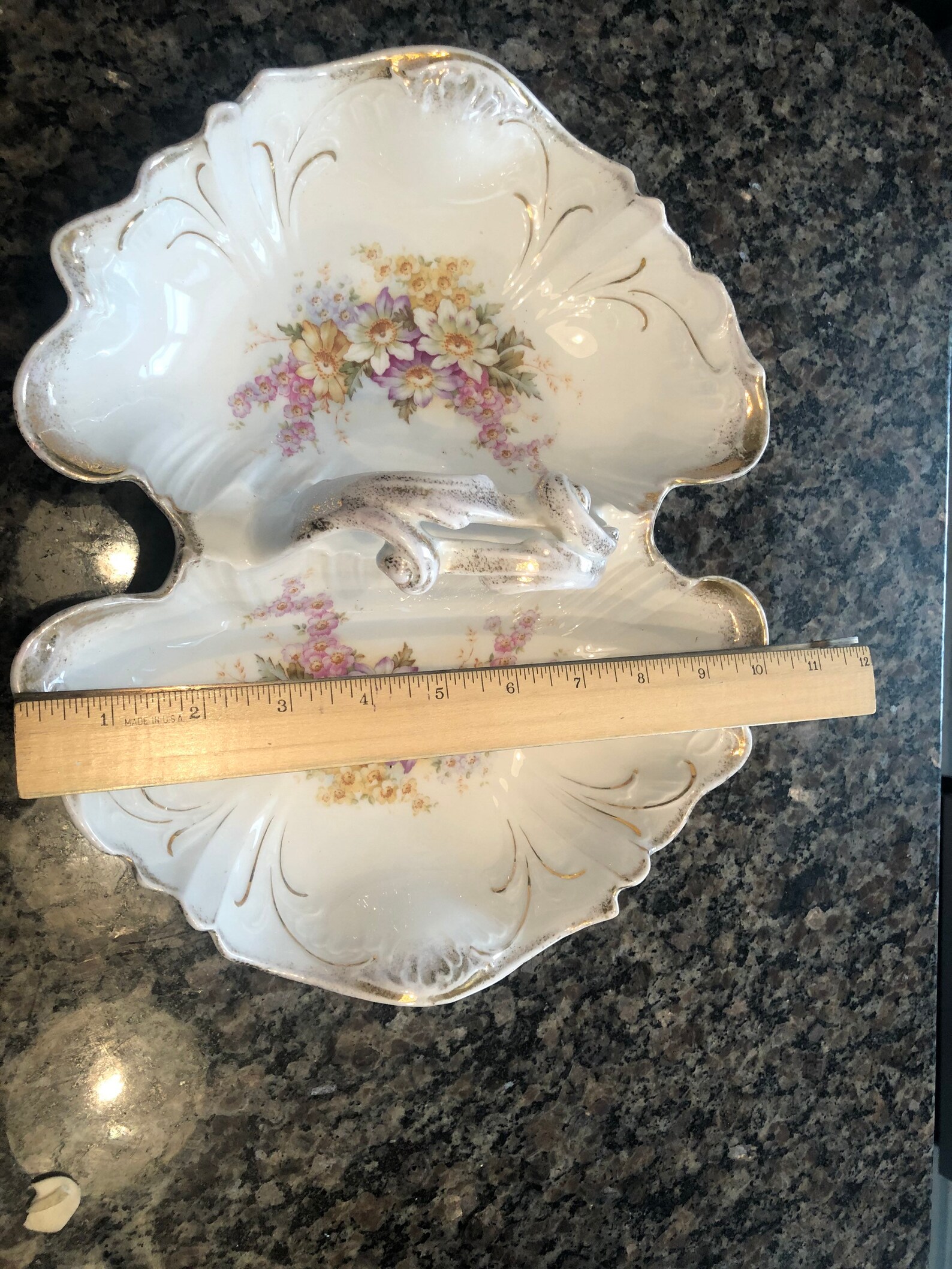 Carl Tielsch C.T. Germany Porcelain Floral Handled Dish Etsy