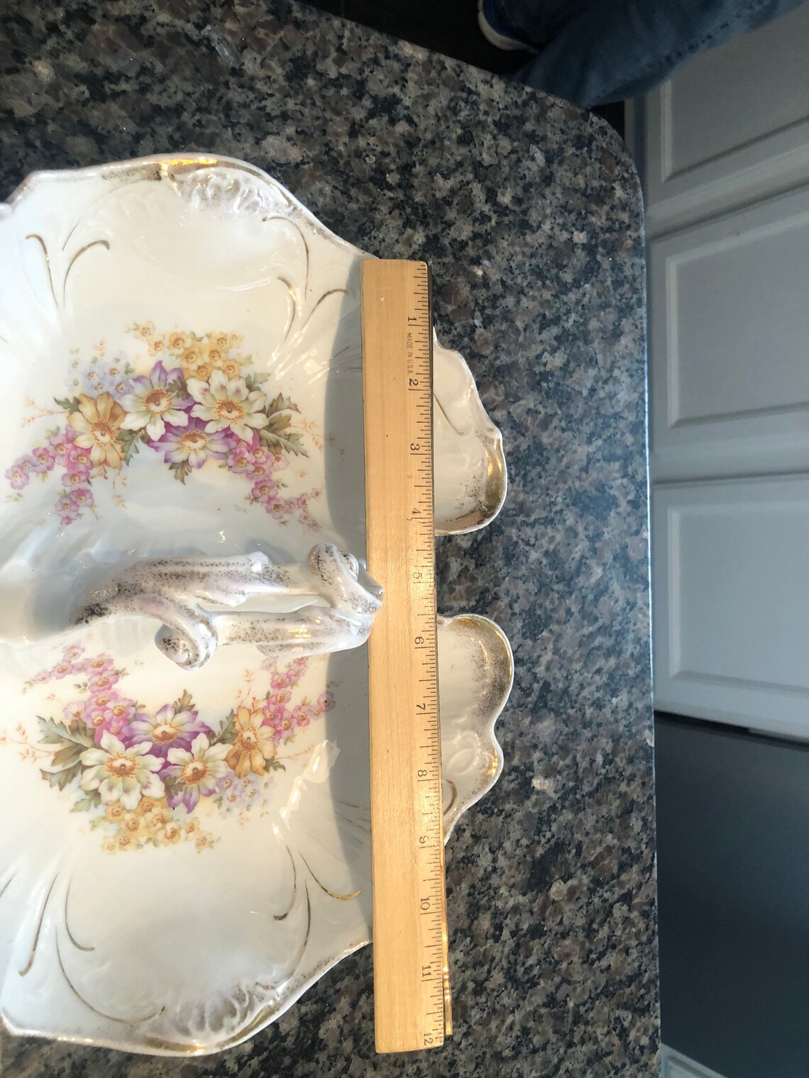 Carl Tielsch C.T. Germany Porcelain Floral Handled Dish Etsy