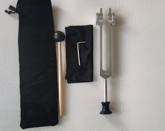 144 Hz Tuning Fork, Tuning Fork with Rubber Boot