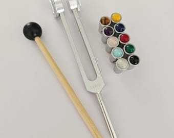 144 Hertz Gewichtete Stimmgabeln, 144 Hz Stimmgabel mit Gem Fuß, Fügen Sie der Stimmgabel eine Personalisierung hinzu