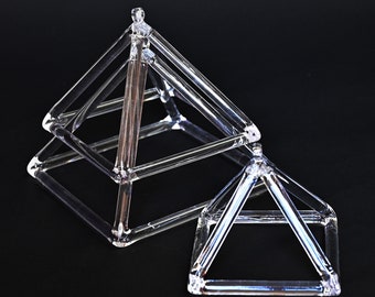 Crystal Pyramid Quartz Crystal Singing Pyramid 4 Inch- Perfect Healing Musical Instrument Singing Bowl