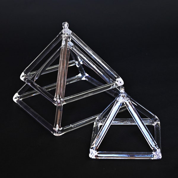 Crystal Singing Pyramid with Mallet, Sound Bath