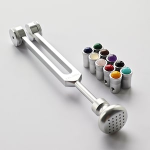 125.28 Hz Weighted Tuning Fork with Gem Boots – Sound Healing Tool